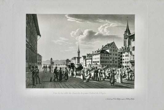 Zürich - Gemüsebrücke (Rathausbrücke), Hotel Storchen