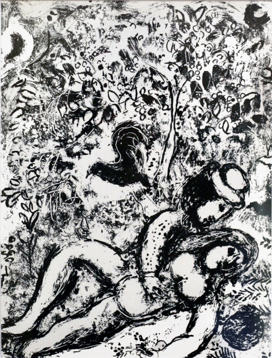 Marc Chagall - Lovers in front of the tree